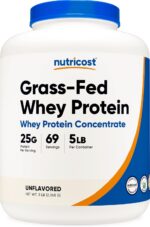 Nutricost Grass-Fed Whey Protein Concentrate (Unflavored) 5LBS - Undenatured, Non-GMO, Gluten Free - Image 2