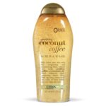 OGX Smoothing + Coconut Coffee Exfoliating Body Scrub with Arabica Coffee & Coconut Oil, Moisturizing Body Wash for Dry Skin, Paraben-Free with Sulfate-Free Surfactants, 19.5 Fl Oz - Image 2