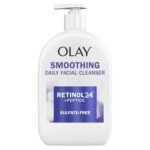Olay Face Wash, Daily Facial Cleanser with Retinol, Peptides & Glycerin - Smoothing, Noursihes Skin Surface, Hydrates while Cleansing - Sulfate-Free, Paraben-Free, 16 Oz - Image 2