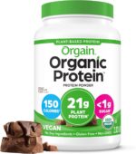 Orgain Organic Vegan Protein Powder, Creamy Chocolate Fudge - 21g Plant Protein, 6g Prebiotic Fiber, Low Net Carb, No Lactose Ingredients, No Added Sugar, Non-GMO, For Shakes & Smoothies, 2.03 lb - Image 2