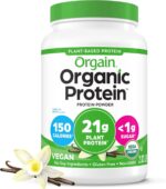 Orgain Organic Vegan Protein Powder, Vanilla Bean - 21g Plant Protein, 6g Prebiotic Fiber, No Lactose Ingredients, No Added Sugar, Non-GMO, For Shakes & Smoothies, 2.03 lb (Packaging May Vary) - Image 2