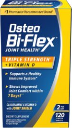 Osteo Bi-Flex Triple Strength with Vitamin D Glucosamine Chondroitin Joint Health Supplement, Coated Tablets, Red, 120 Count - Image 2