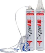 Oxygen Aid - Extra Tall 99.5% Oxygen Canisters - Includes Facemask & Rebreather Mask with Tubing - 2 Pack - Image 2