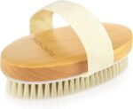 POPCHOSE Dry Brushing Body Brush, Natural Bristle Dry Skin Exfoliating Brush Body Scrub for Flawless Skin, Cellulite Reduction, Lymphatic Drainage and Blood Circulation Improvement - Image 2