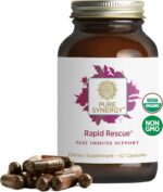 PURE SYNERGY Rapid Rescue | Organic Immune Support Capsules | Herbal Supplement with Echinacea, Elderberry, and Olive Leaf Extracts | for Immediate Immune Support (42 Capsules) - Image 2