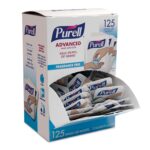 PURELL SINGLES Advanced Hand Sanitizer Gel, Fragrance Free, 125 Count Single-Use Travel-Size Packets - 9620-12-125EC (Pack of 1) - Image 2