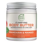 Petal Fresh Pure Clarifying Mandarin & Mango Body Butter, Organic Coconut Oil, Argan Oil, Shea Butter, Purifying and Toning, For All Skin Tupes, Natural Ingredients, Vegan and Cruelty Free, 8 oz - Image 2