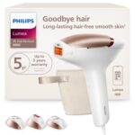 Philips Lumea 8000 Series IPL Hair Removal Device, Permanent Laser Hair Reduction for Women & Men, Easy and Comfortable Use at Home, SenseIQ, 3 Attachments for Body, Face, Intimate, BRI937/03 - Image 2