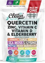Q Defend Immune Support Supplement Quercetin Zinc Vitamin C Vitamin D Elderberry Turmeric Black Pepper Garlic Ginger Sea Moss Lysine Stinging Nettle Reishi Mushroom 120 Capsules by Clean Nutra - Image 2