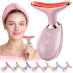Red-Light-Therapy-for-Face, Facial Massager Wand with 7 Color - Birthday, Christmas, Mothers Day, Valentines Day, Self Care Gifts for Her Women Mom Best Friend Wife Teacher (Rose Gold) - Image 2