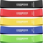 Resistance Bands for Working Out, Exercise Bands Resistance Bands Set with 5 Resistance Levels, Latex Loop Bands for Women Men, Workout Bands for Legs, Glutes, Strength Training, Yoga, Home Gym - Image 2