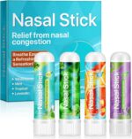 Ruduwu 4 Pack Nasal Stick,Nasal Inhaler Stick,Nose Inhaler Boost Energy Set,Inhaler,Sinus & Congestion Relief, Daily Relaxation, Stress Relief, Pure Natural Ingredients - Image 2