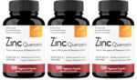 Sandhu's Zinc Quercetin 120 Vegetarian Capsules (Pack of 3) | High Absorption Zink Supplements for Immunity and Seasonal Allergy | Antioxidant Immune Support for Men and Women | Easy to Swallow - Image 2