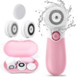 TOUCHBeauty Spin Brush Face Cleanser with 3 Brush Heads for Deep Cleansing Exfoliation and Massaging - Image 2
