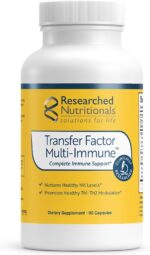 Transfer Factor Multi-Immune Support Supplement - Clinically Researched Immune Support Formula with Colostrum, Mushrooms, Green Tea, and IP-6 - Promotes Healthy NK Cell & T-Cell Function, 90 Capsules - Image 2