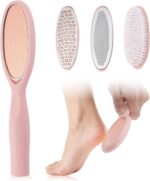 VOCOSTE 4-in-1Foot File Kit, Callus Remover for Dead Skin with Nano Glass & Foot Scraper & Massage Heads & Soft Brush, Home Pedicure Tools for Women & Men - Image 2