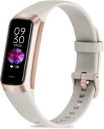 Zeacool Fitness Tracker with 24/7 Heart Rate, Blood Oxygen Blood Pressure Sleep Monitor, Activity Trackers 5 ATM Waterproof,Step Calorie Counter Pedometer Health Smart Watch for Women Men Beige - Image 2