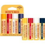 Burt's Bees Lip Balm, Beeswax, Strawberry, Coconut and Pear, and Vanilla Bean Pack, With Responsibly Sourced Beeswax, Tint-Free, Natural Lip Treatment, 4 Tubes, 0.15 oz. - Image 6