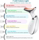 Based Face Beauty Device, Multifunctional Facial Massager, 7 Color Portable Face Massager Tool for Skin Care - Image 3