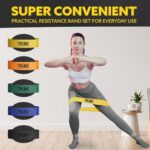 Tribe Lifting Fabric Resistance Bands for Glutes & Legs | 5 Fabric Workout Bands Set | Thick Booty Bands for Squats, Lunges, Hip Training, Physical Therapy & Home Workouts - Image 4