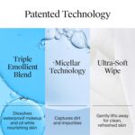 Neutrogena Day & Night Facial Cleansing Wipes, Makeup Remover Face Cleansing Towelettes & Night Calming Facial Cloths, 100% Plant Based Fibers Wipe Away Dirt & Oil, (3 Packs of 25) - Image 5