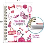 Ceiba Tree Food Fitness Workout Journal Weight Loss Nutrition Wellness Calorie Counter Log Diary Notebook Meal Planner Diet Exercise Training Health Tracker 6.1" x 8.5" - Image 3
