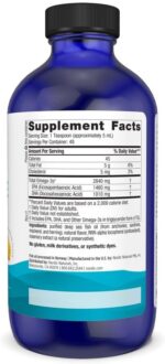 Nordic Naturals Ultimate Omega Liquid, Lemon Flavor - 8 oz - 2840 mg Omega-3 - High-Potency Fish Oil Supplement with EPA & DHA - Promotes Brain & Heart Health - Non-GMO - 48 Servings - Image 3