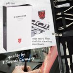 3 Swords Germany - brand quality 12 piece manicure pedicure grooming kit set for professional finger & toe nail care with black genuine leather case - Made in Germany - Image 8