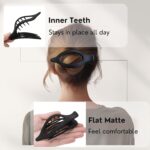 8 Pack Flat Hair Clips for Women,Matte No Crease Flat Claw Clips, Large Strong Hold Barrettes for Thick & Thin Hair, French Duckbill Styling Accessories - Image 4