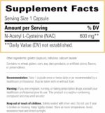 Integrative Therapeutics NAC - Antioxidant Support Supplement for Respiratory & Lung Function* - Gluten-Free & Dairy-Free - 60 Capsules (60 Servings) - Image 3