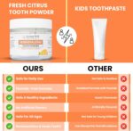 Living Well with Dr. Michelle Fresh Citrus Remineralizing Tooth Powder | Fluoride-Free Kids & Adults Formula | Hydroxyapatite for Enamel Support | Natural Ingredients for Stronger Smiles - Image 5