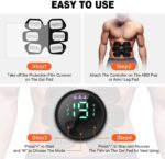 cepignoly Joinpital ABS Stimulator Workout Equipment, Ab Machine USB Rechargeable Gear for Abdomen/Arm/Leg, Strength Training Equipment for Men and Women - Image 4