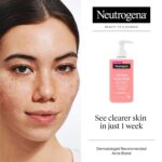 Neutrogena Oil-Free Acne Wash Pink Grapefruit Facial Cleanser - with Salicylic Acid for Clear Skin, Daily Face Wash for Oily & Acne-Prone Skin, Deep Cleansing Treatment, 9.1 fl. oz. Bottle - Image 4