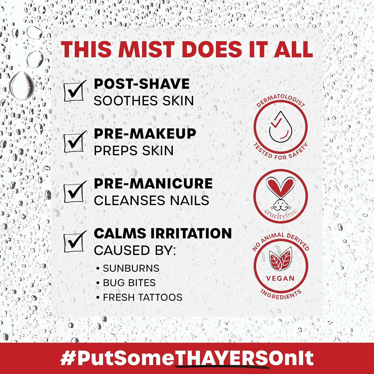 Thayers Alcohol-Free Witch Hazel Facial Mist Toner with Aloe Vera, Unscented, Soothing and Hydrating, for All Skin Types, Trial Size, 3 oz - Image 7