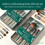 EcoTools Makeup Brush Set for Eyeshadow, Foundation, Blush, and Concealer with Bonus Storage Case, Start the Day Beautifully, Travel Friendly, 6 Piece Set - Image 4