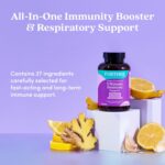 Further Food Ultimate Immune Support Capsules with Vitamins C, D, E & Zinc – Natural Herbal Supplement with Antioxidants for Immune & Respiratory Support, 120 Vegan Capsules - Image 4