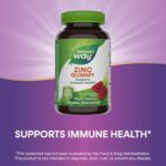 Nature's Way Zinc Gummies, Adult & Kids 9+ Immune Support Gummies*, 100% Daily Value per Serving, Mixed Berry Flavor, 120 Chews - Image 4