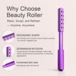 Beauty Sculptor Roller – 30 Germanium Massage Nodes for Facial Massager & Glow | Compact Beauty Tool for Lifting and Skin Care,Facial Roller (Purple, 1 PCS) - Image 3