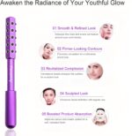 Beauty Sculptor Roller – 30 Germanium Massage Nodes for Facial Massager & Glow | Compact Beauty Tool for Lifting and Skin Care,Facial Roller (Purple, 1 PCS) - Image 4