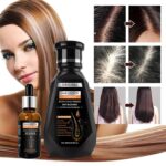 Hair Care Essential Oil Set - Hair Growth Shampoo & Hair Growth Essence Oil Containing Ginger Extract，Anti-Hair Loss Conditioner，Deep Nourish Repair ，Anti-Hair Loss & Anti-Frizz - Image 8