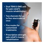 Roscoe Medical TENS Unit and EMS Muscle Stimulator, Twin Stim, OTC TENS Machine for Lower Back Pain Relief, Neck Pain, or Sciatica Relief, Clinical Strength Stim Machine - Image 8