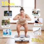 Vibrating Board Exercise Machine, Vibrating Platform for Lymphatic Drainage, 120 Speeds, Upgraded Vibrating Board for Weight Loss, Full Body Workout Equipment, Perfect for Home Fitness - Image 4