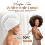 Curly Hair Essentials Set - Mist Spray Bottle For Styling, Detangler Brush, Scalp Massager For Hair Growth, Silicone Scrubber, Turban Towel For Women, Microfiber Wrap, Satin Sleeping Bonnet - Image 7