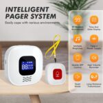 Life Alert System for Seniors No Monthly Fee,Medical Alert Wristband & Caregiver Pager,328ft Range Wi-Fi Emergency Call Button,1 Host Unit + 3 Buttons + 2 Bracelets for Home Use - Image 3