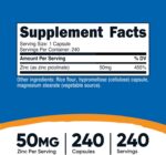 Nutricost Zinc Picolinate 50mg, 240 Vegetarian Capsules - Gluten Free and Non-GMO (240 Caps) - Image 3