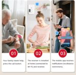 CallToU Wi-Fi Wireless Caregiver Pager Call Button for Elderly at Home , APP Emergency Alert for Seniors, Patients, and The Disabled (TY01WH-US 2-1) - Image 3