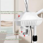 Professional Facial Steamer for Deep Hydration,2in1 Ozone Face Steamer with 5X Magnifying Lamp,Suitable for Home Use or Beauty Spa Deep Cleansing and Hydration - Image 4