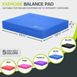 ProsourceFit Exercise Balance Pad, Non-Slip Cushioned Foam Mat & Knee Pad for Fitness and Stability Training, Yoga, Physical Therapy - Image 4