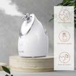 YourMate Facial Steamer Nano Ionic Face Steamer, Adjustable Nozzle with Aromatherapy Warm Mist for Sinuses Moisturizing Humidifier Unclogs Pores, Homeuse Vaporizador Facial (White) - Image 4