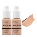2 Pack PHOERA Foundation,Full Coverage Foundation, Concealer Foundation Full Coverage Flawless New 30ml PHOERA 24HR Matte Oil Control Concealer。(103 Warm peach） - Image 2